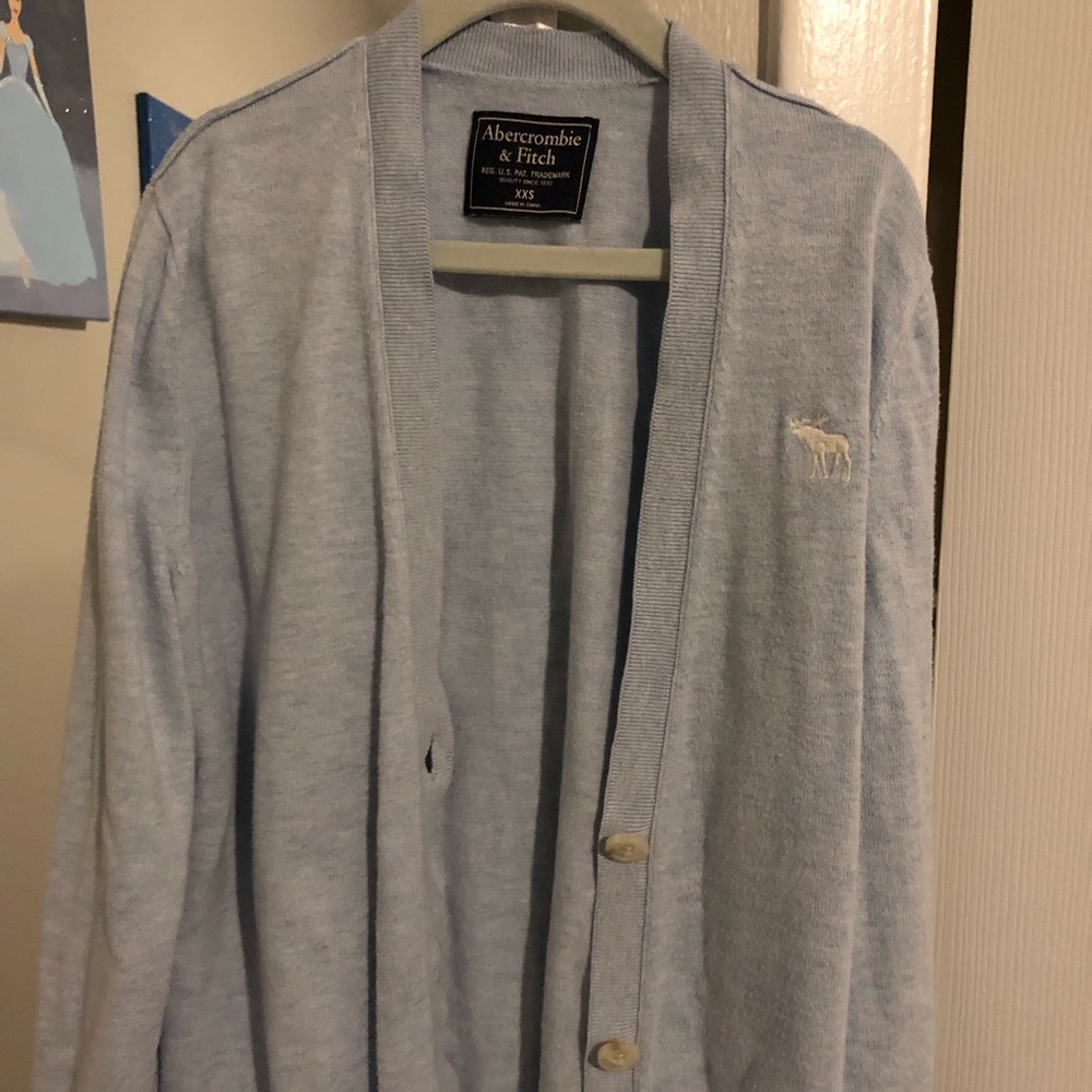 Abercrombie & Fitch Light Blue Cardigan